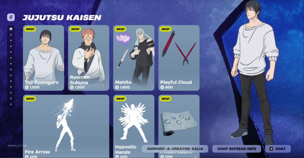 Jujutsu Kaisen Skin In Fortnite 