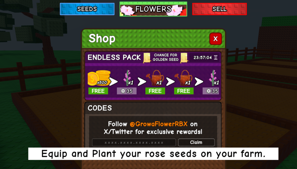 codes grow a garden roblox