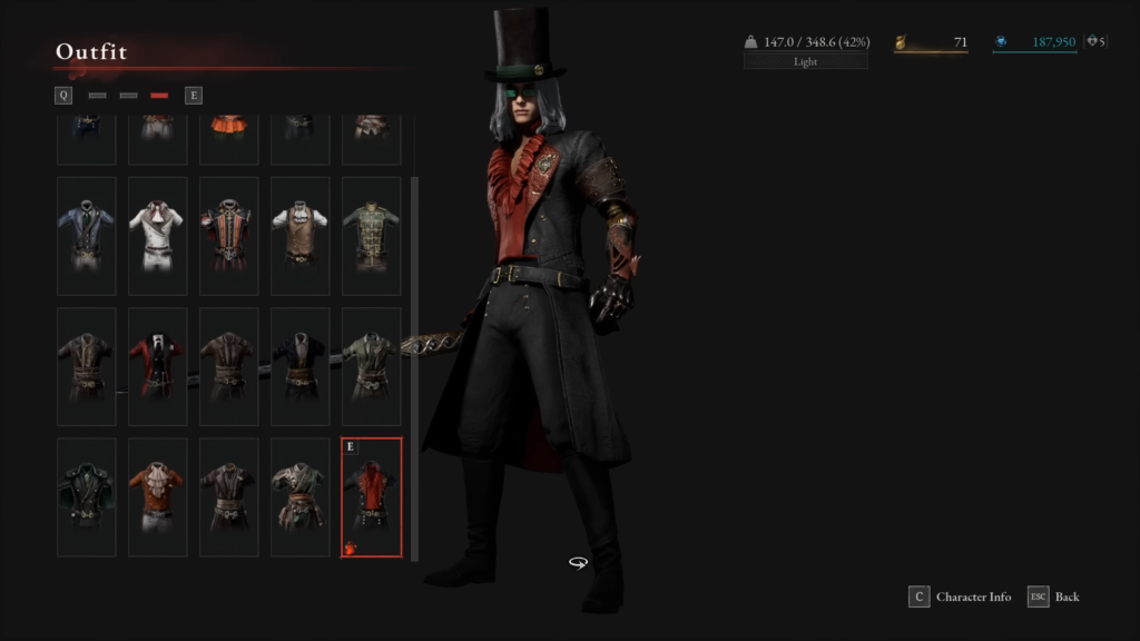 lies of p overture outfits