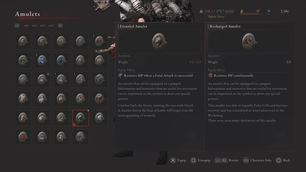 lies of p overture dlc amulet effect